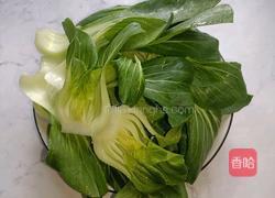 香菇豆腐油菜的做法图解1