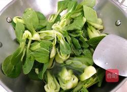 鲜露黄豆酱炒青菜的做法图解3