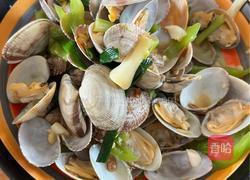 超简单的青椒蒜炒花甲的做法图解8