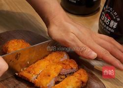 外酥里嫩太绝了！滑蛋猪排饭在家封神的做法图解4