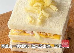 玉米火腿芝士三明治的做法图解6