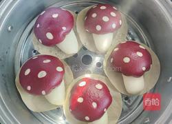 蘑菇豆沙包的做法图解4