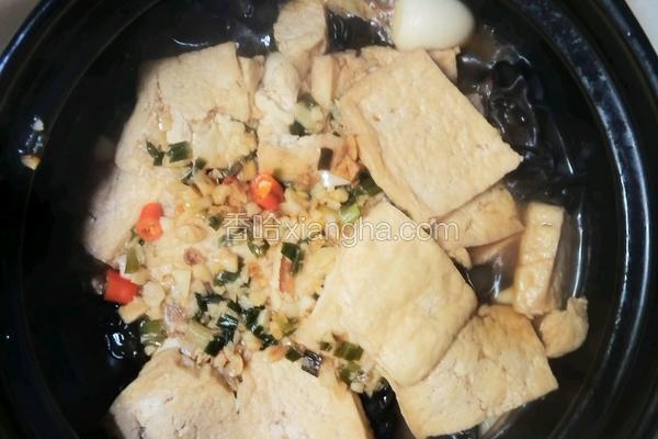 白菜豆腐煲