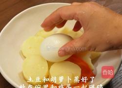 黑松露士豆泥香肠厚蛋烧的做法图解4