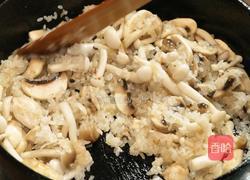 黑松露意式菌菇烩饭的做法图解3