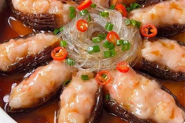 羊肚菌酿虾滑