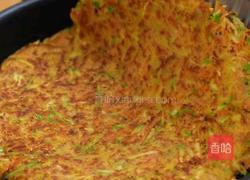 西葫芦虾仁蛋饼的做法图解7