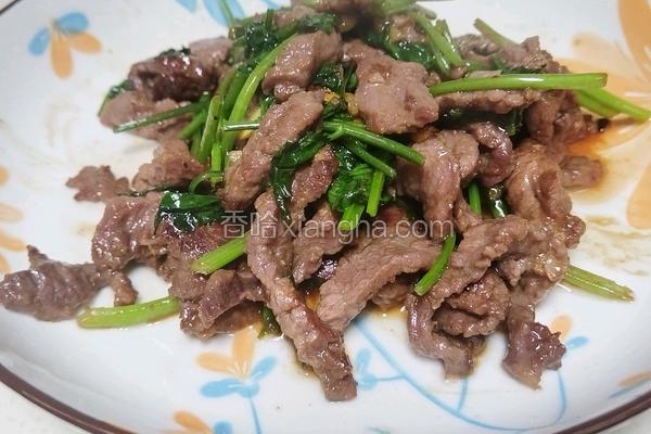 香菜炒牛肉