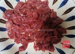 香菜炒牛肉的做法图解2