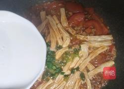 番茄肉沫炖腐竹的做法图解8