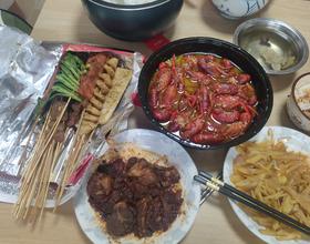 晚餐，龙虾烧烤[图]