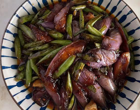 茄子炒四季豆[图]