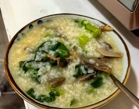 鸭肾芥菜粥[图]